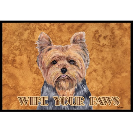 Carolines Treasures 24 x 36 in. Yorkie Indoor Or Outdoor Doormat SC9123JMAT